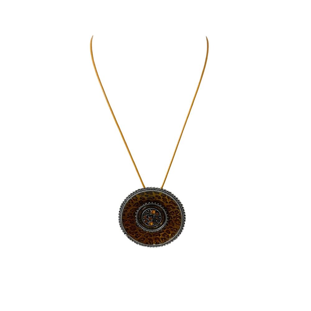 leopard pendant necklace